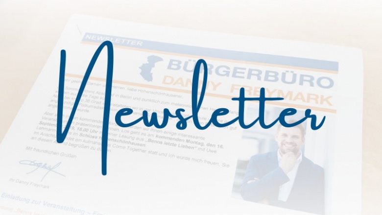 Newsletter Januar: Neues aus unserem Bürgerbüro